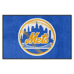 New York Mets 4X6 High-Traffic Mat with Durable Rubber Backing - Landscape Orientation