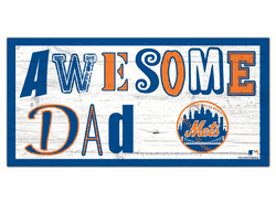 New York Mets Awesome Dad 6x12 Sign