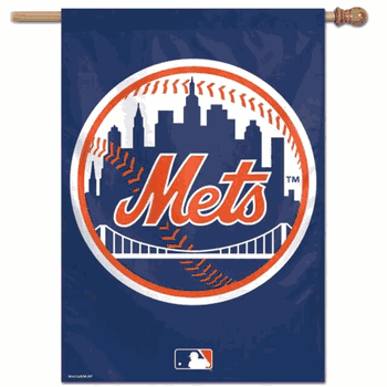 New York Mets Banner 28x40 Vertical