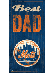 New York Mets Best Dad 6x12 Sign