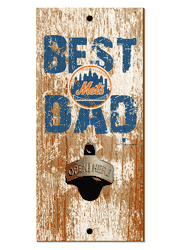 New York Mets Best Dad Bottle Opener  Wood Sign