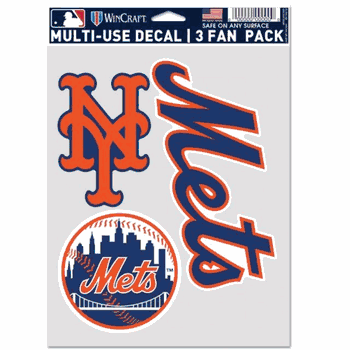 New York Mets Decal Multi Use Fan 3 Pack