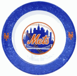 New York Mets Dinner Plate Set 4 Piece CO
