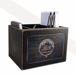 New York Mets Distressed Desktop Organizer w/Team Color