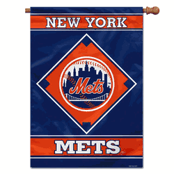 New York Mets Flag 28x40 House 1-Sided CO