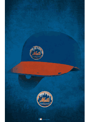New York Mets Ghost Helmet 17x26
