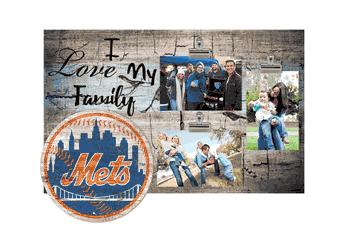 New York Mets I Love my Family Clip Frame