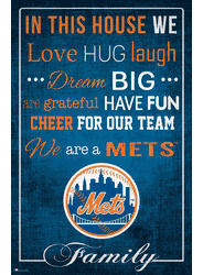 New York Mets In This House 17x26