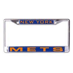 New York Mets License Plate Frame - Inlaid