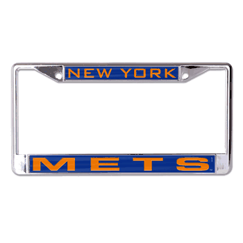 New York Mets License Plate Frame - Inlaid