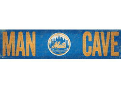 New York Mets Man Cave 6x24 Sign