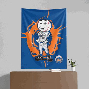 New York Mets Mascot Wall Hanging 50x60 Inches