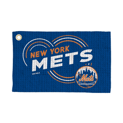 New York Mets MLB Droplets Waffle Fan Towel 16x25 inches