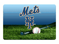 New York Mets Pet Bowl Mat Team Color Baseball Size Large CO