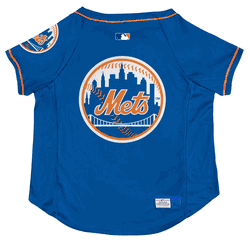 New York Mets Pet Stretch Jersey  - Medium