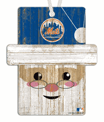 New York Mets Santa Ornament