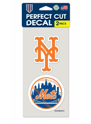 New York Mets Set of 2 Die Cut Decals