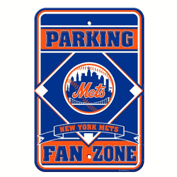 New York Mets Sign 12x18 Plastic Fan Zone Parking Style CO