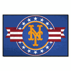 New York Mets Starter Mat Accent Rug - 19in. x 30in. Patriotic Starter Mat