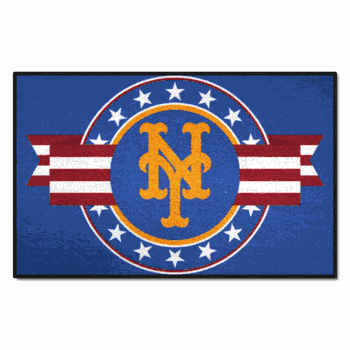 New York Mets Starter Mat Accent Rug - 19in. x 30in. Patriotic Starter Mat