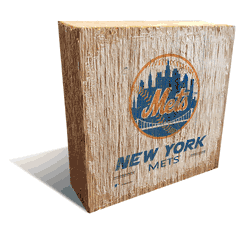 New York Mets Team Logo Block 6X6