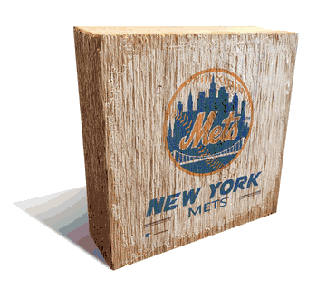 New York Mets Team Logo Block 6X6