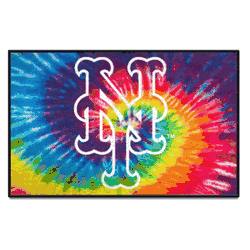 New York Mets Tie Dye Starter Mat Accent Rug - 19in. x 30in.