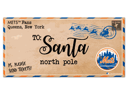 New York Mets To Santa 6x12 Sign