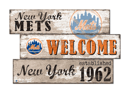 New York Mets Welcome 3 Plank
