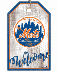 New York Mets Welcome Team Tag 11x19 Sign