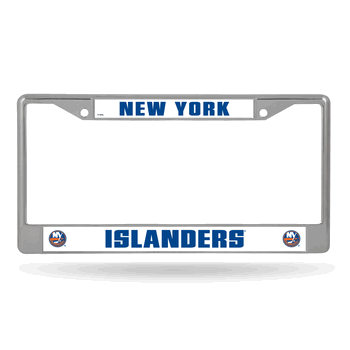 New York Islanders Standard Chrome Frame with Plastic Inserts 12