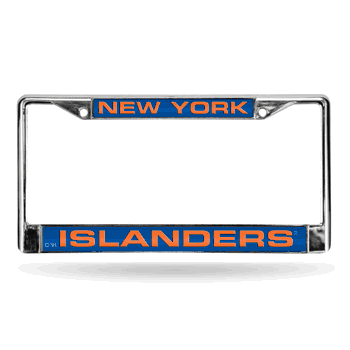 New York New York Islanders Laser Chrome Frame