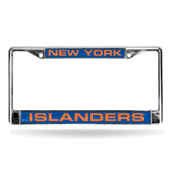 New York New York Islanders Laser Chrome Frame