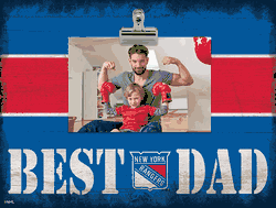 New York Rangers 10" x 8" Best Dad with Stripe Clip Frame