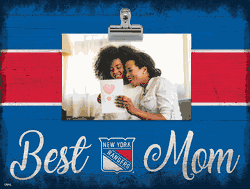 New York Rangers 10" x 8" Best Mom with Stripe Clip Frame