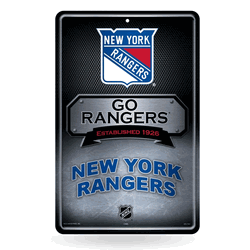 New York Rangers  11" x 17" Home Decor Sign