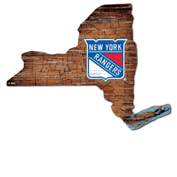 New York Rangers 12" Mini Roadmap State Sign