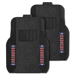 New York Rangers 2 Piece Deluxe Car Mat Set