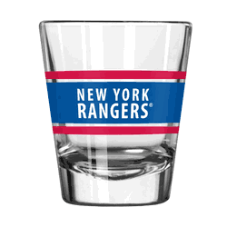 New York Rangers 2oz Stripe Shot Glass