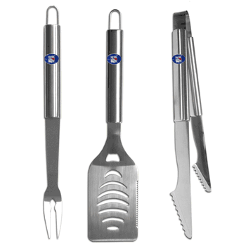 New York Rangers 3 pc Stainless Steel BBQ Set