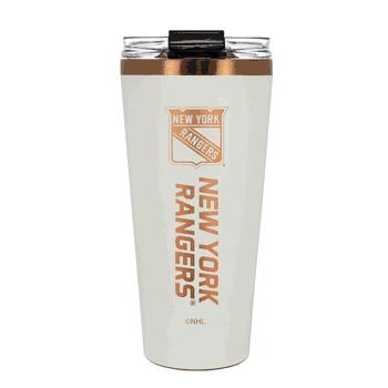 New York Rangers 32oz Crme and Copper Big Slim Tumbler with Straw