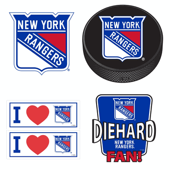 New York Rangers 5 pack of 4 inch Decals