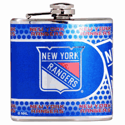 New York Rangers 6oz Stainless Steel Flask with Metallic Graphics