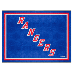 New York Rangers 8ft. x 10 ft. Plush Area Rug
