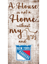 New York Rangers A House is not a Home Sign