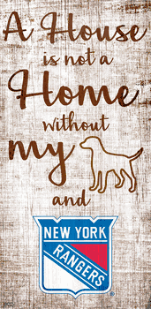 New York Rangers A House is not a Home Sign