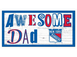 New York Rangers Awesome Dad 6x12 Sign