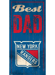 New York Rangers Best Dad 6x12 Sign