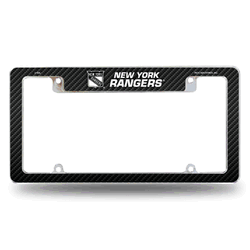 New York Rangers Black 12" x 6" Chrome All Over Automotive License Plate Frame for Car/Truck/SUV