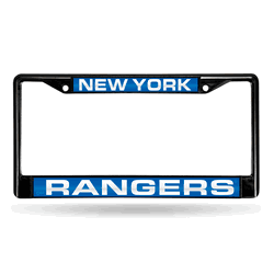 New York Rangers Black Laser Chrome Frame
